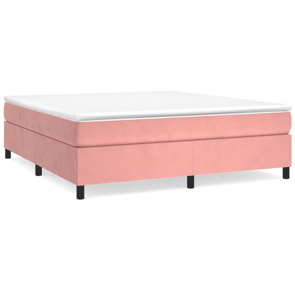 Sommier à lattes de lit avec matelas Rose 180x200 cm Velours - XIOS