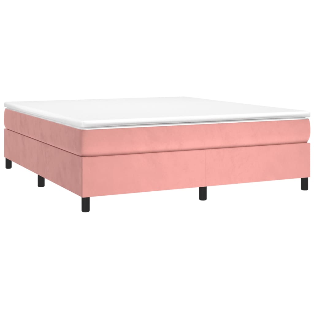 Sommier à lattes de lit avec matelas Rose 180x200 cm Velours - XIOS