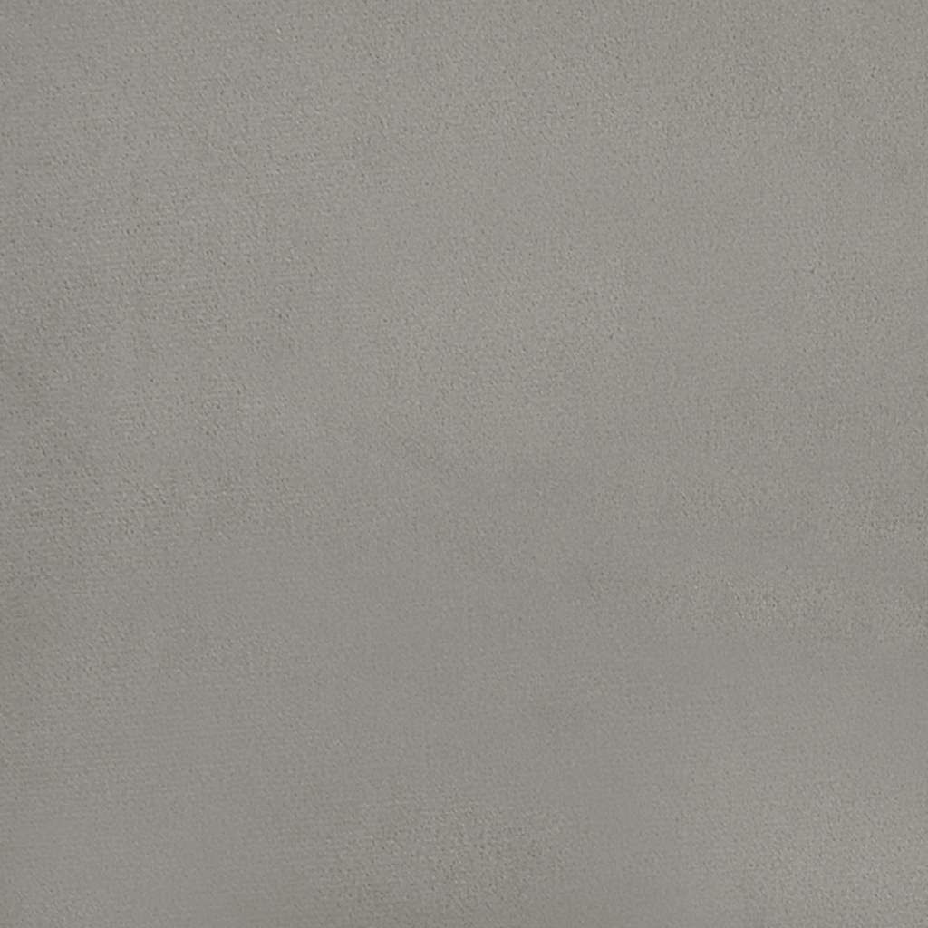 Sommier à lattes de lit et matelas Gris clair 200x200cm Velours - XIOS