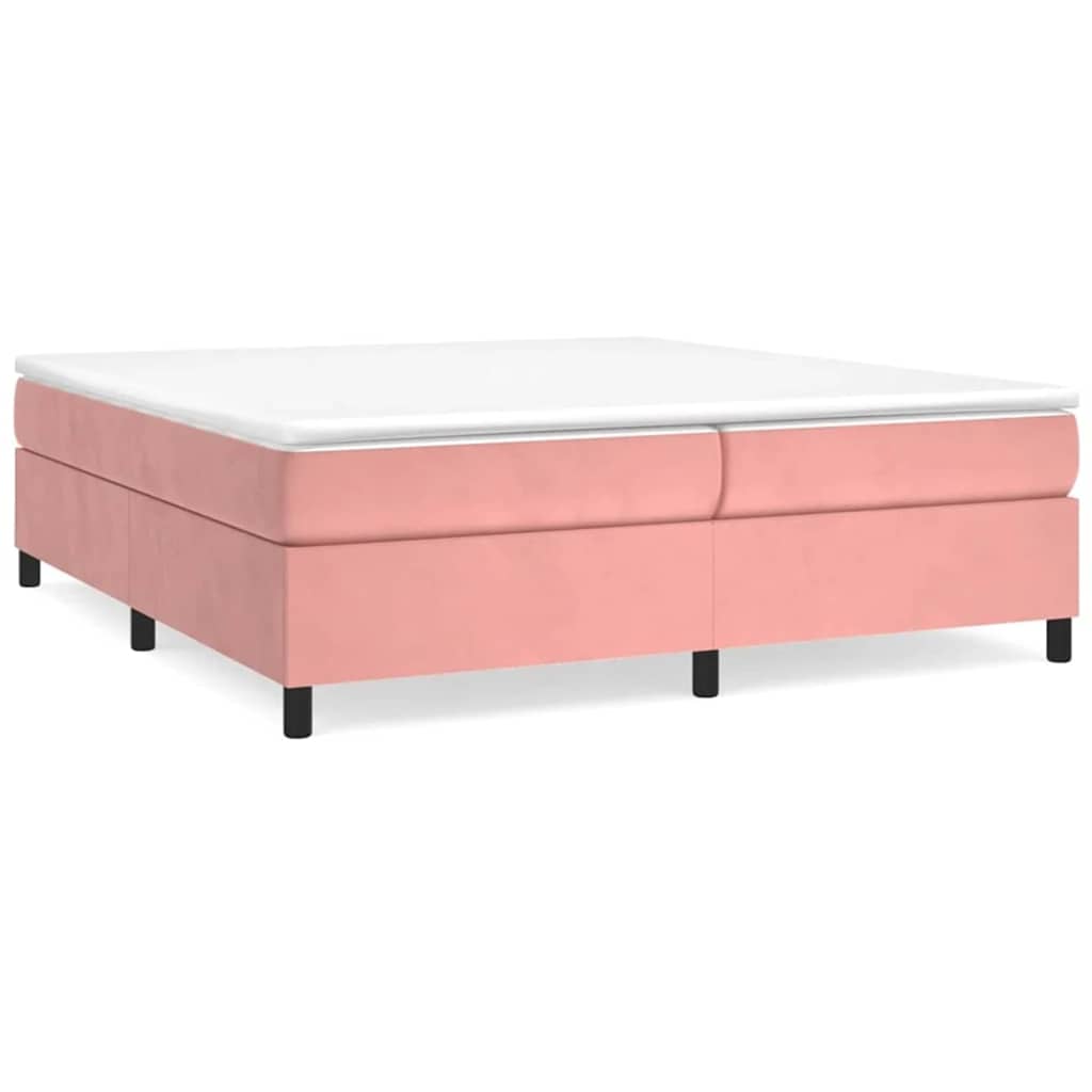 Sommier à lattes de lit avec matelas Rose 200x200 cm Velours - XIOS