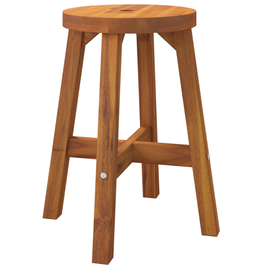 Tabouret Marron 38x38x45 cm Bois d'acacia solide - XIOS