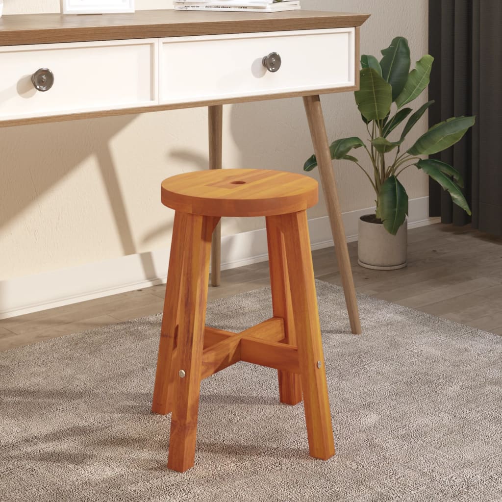Tabouret Marron 38x38x45 cm Bois d'acacia solide - XIOS