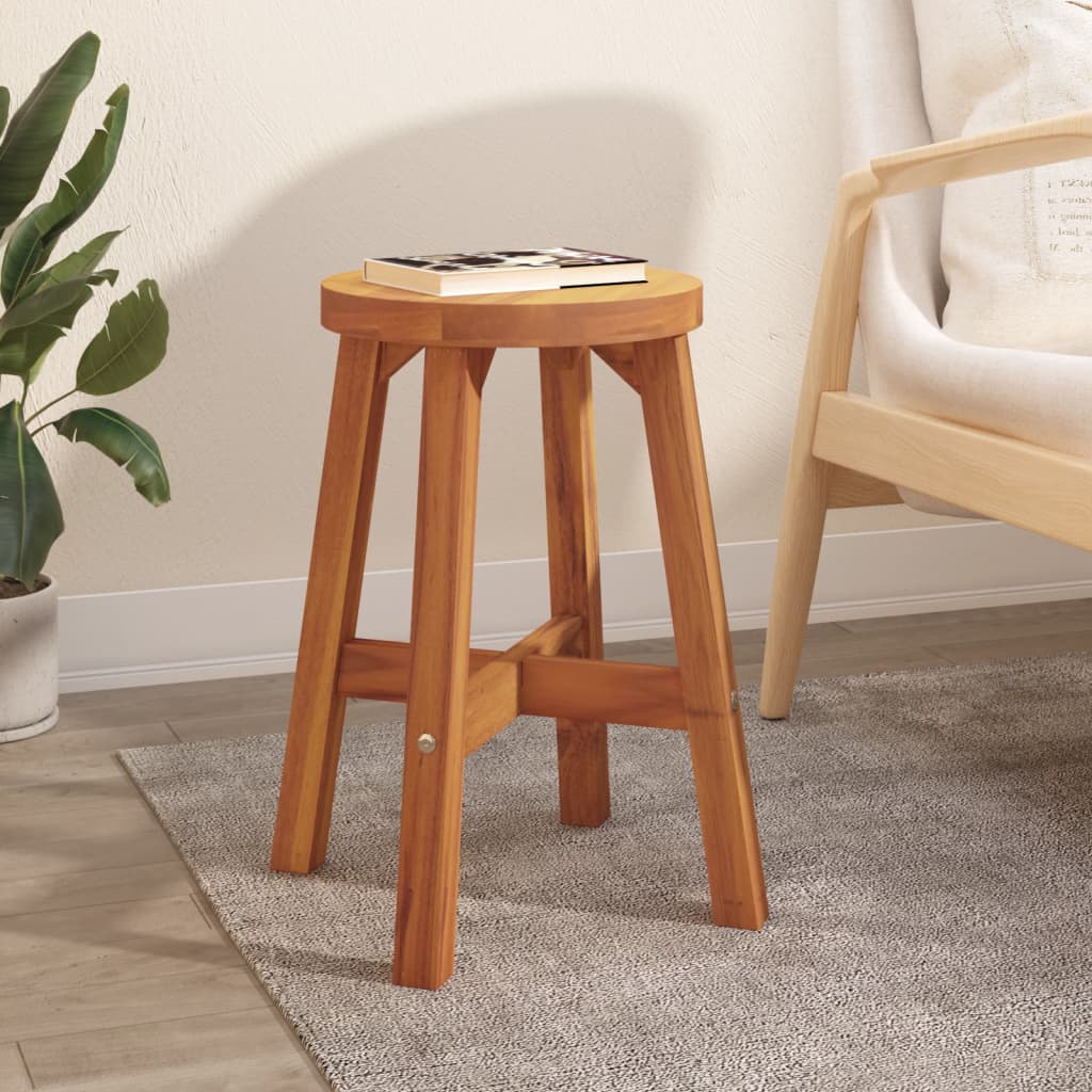 Tabouret Marron 38x38x45 cm Bois d'acacia solide - XIOS