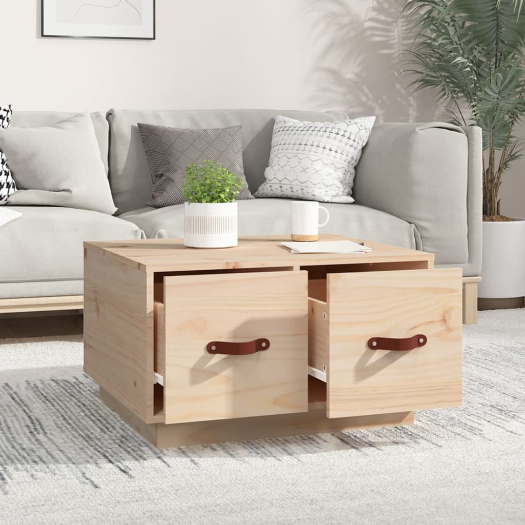 Table basse 60x53x35 cm Bois massif de pin - XIOS