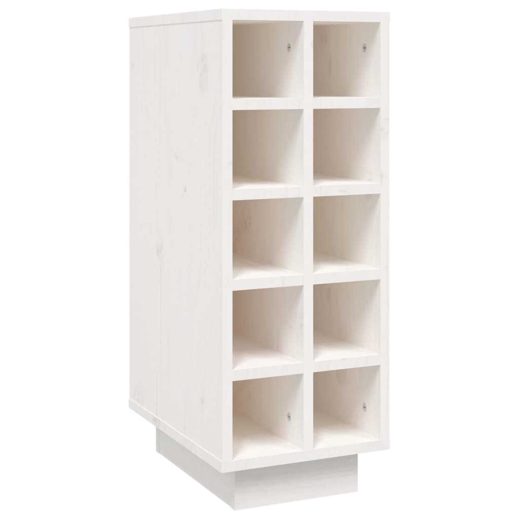 Armoire à vin Blanc 23x34x61 cm Bois de pin massif - XIOS