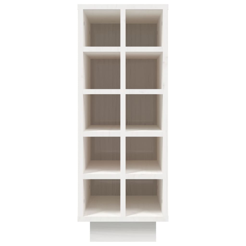 Armoire à vin Blanc 23x34x61 cm Bois de pin massif - XIOS