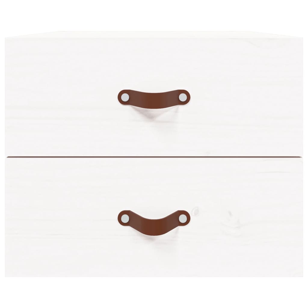 Table de chevet murale Blanc 50x36x40 cm - XIOS