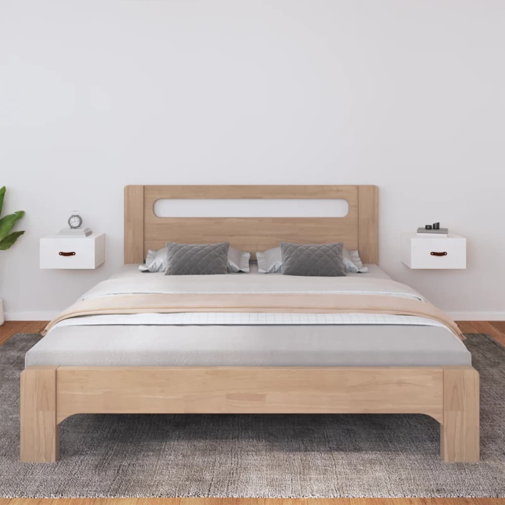 Tables de chevet murales 2 pcs Blanc 40x29,5x22 cm - XIOS