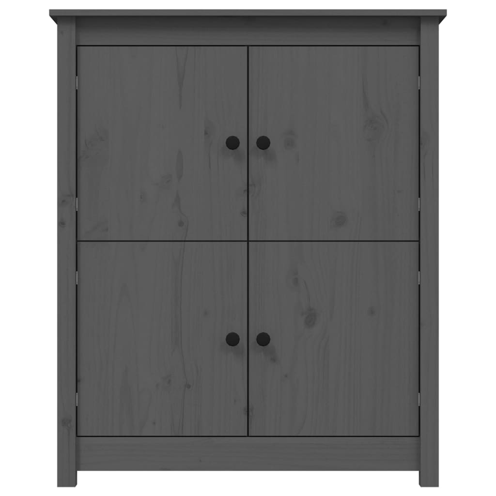 Buffet Gris 83x41,5x100 cm Bois massif de pin - XIOS