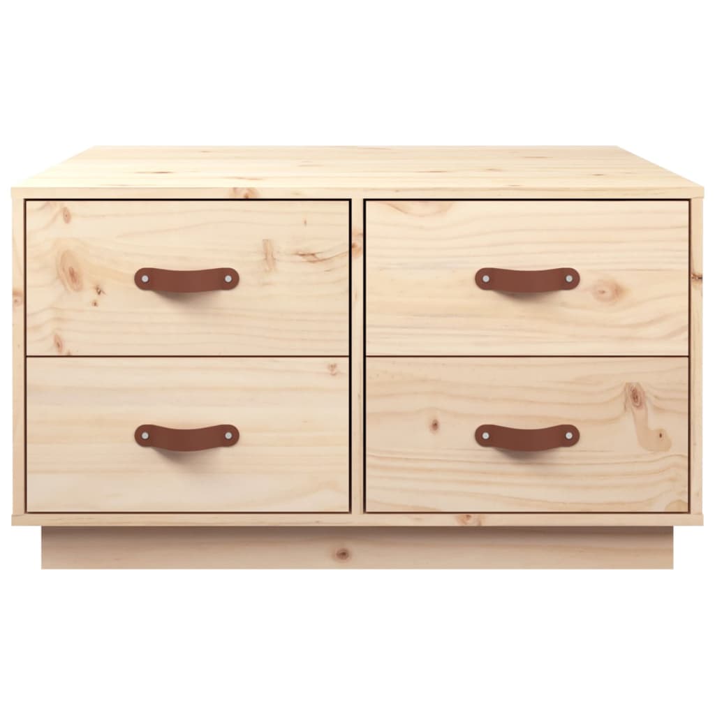 Table basse 80x80x45 cm Bois massif de pin - XIOS