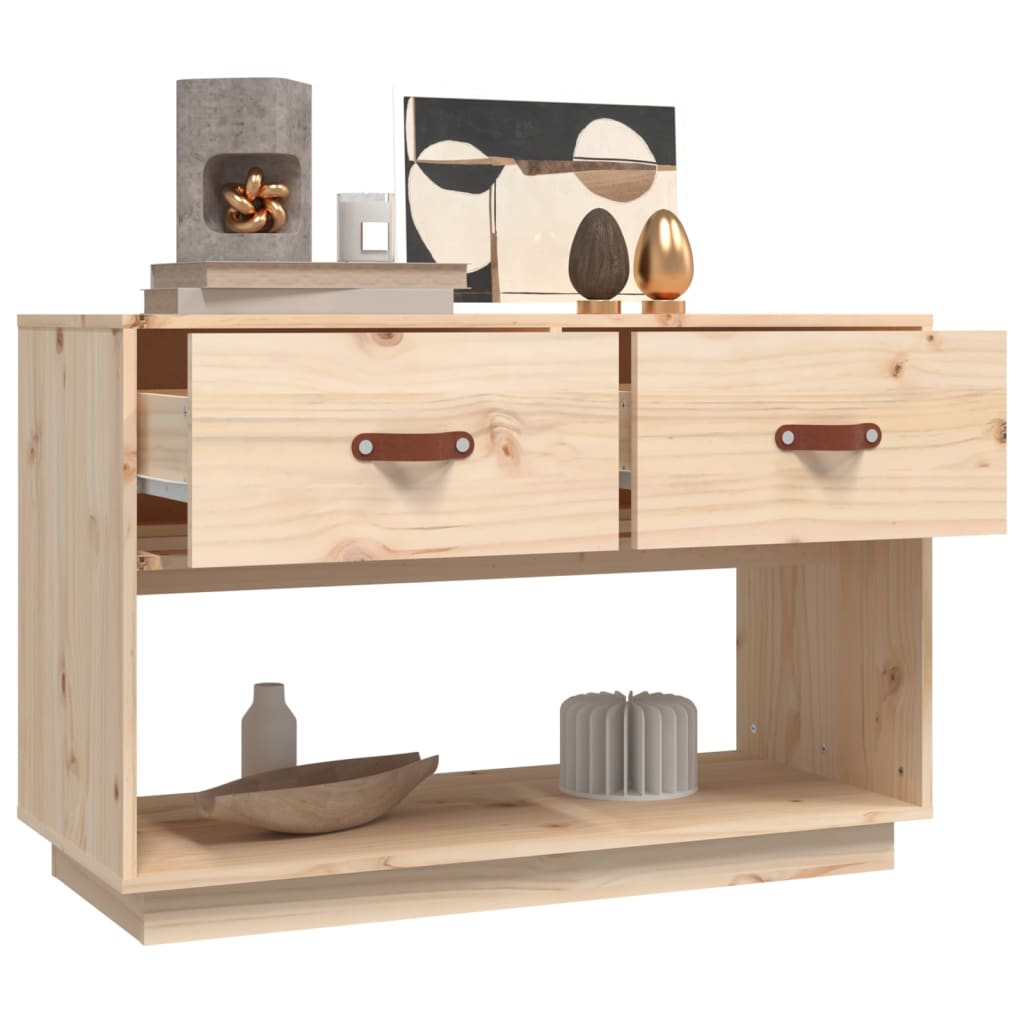Meuble TV 90x40x60 cm Bois de pin massif - XIOS