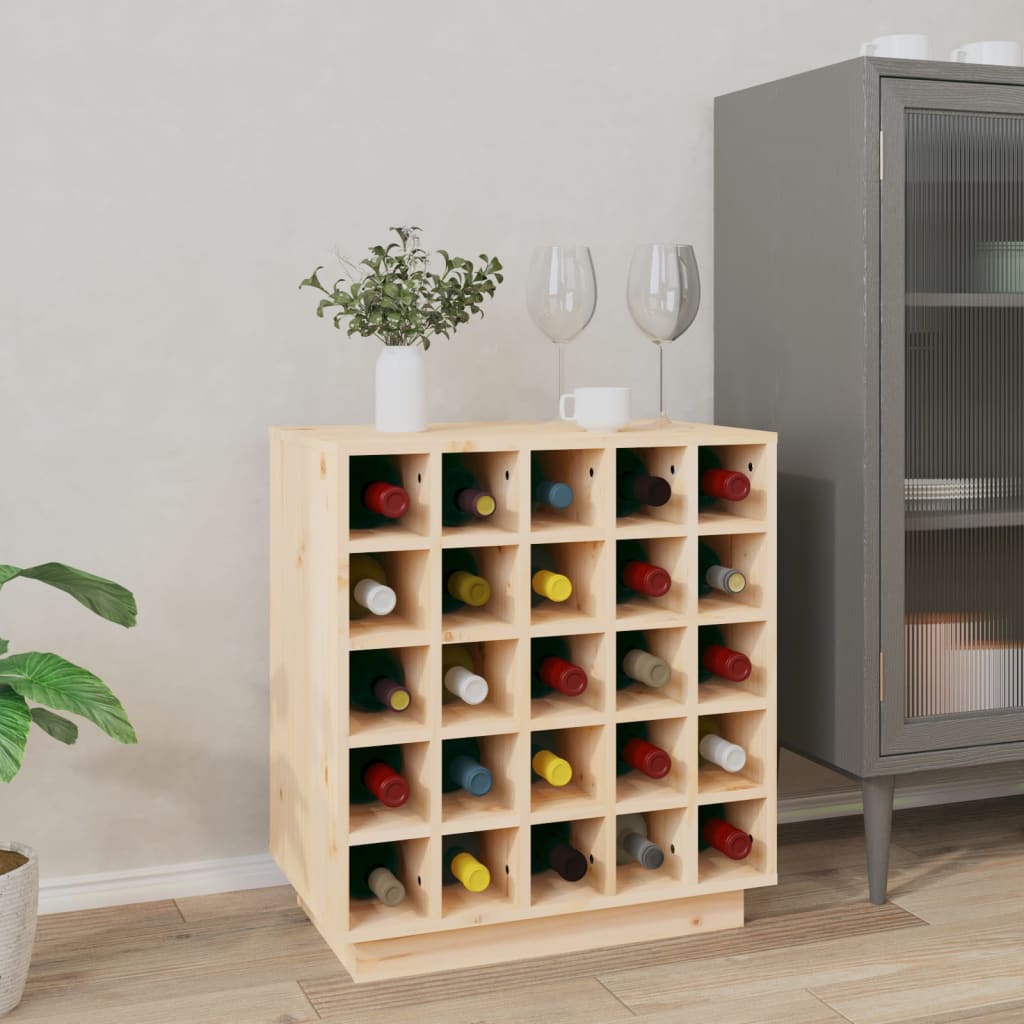 Armoire à vin 55,5x34x61 cm Bois de pin massif - XIOS