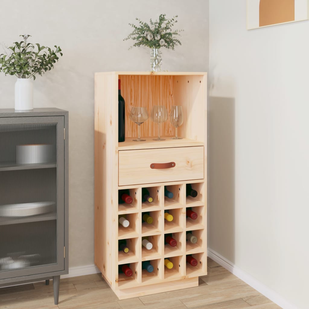 Armoire à vin 45x34x100 cm Bois de pin massif - XIOS