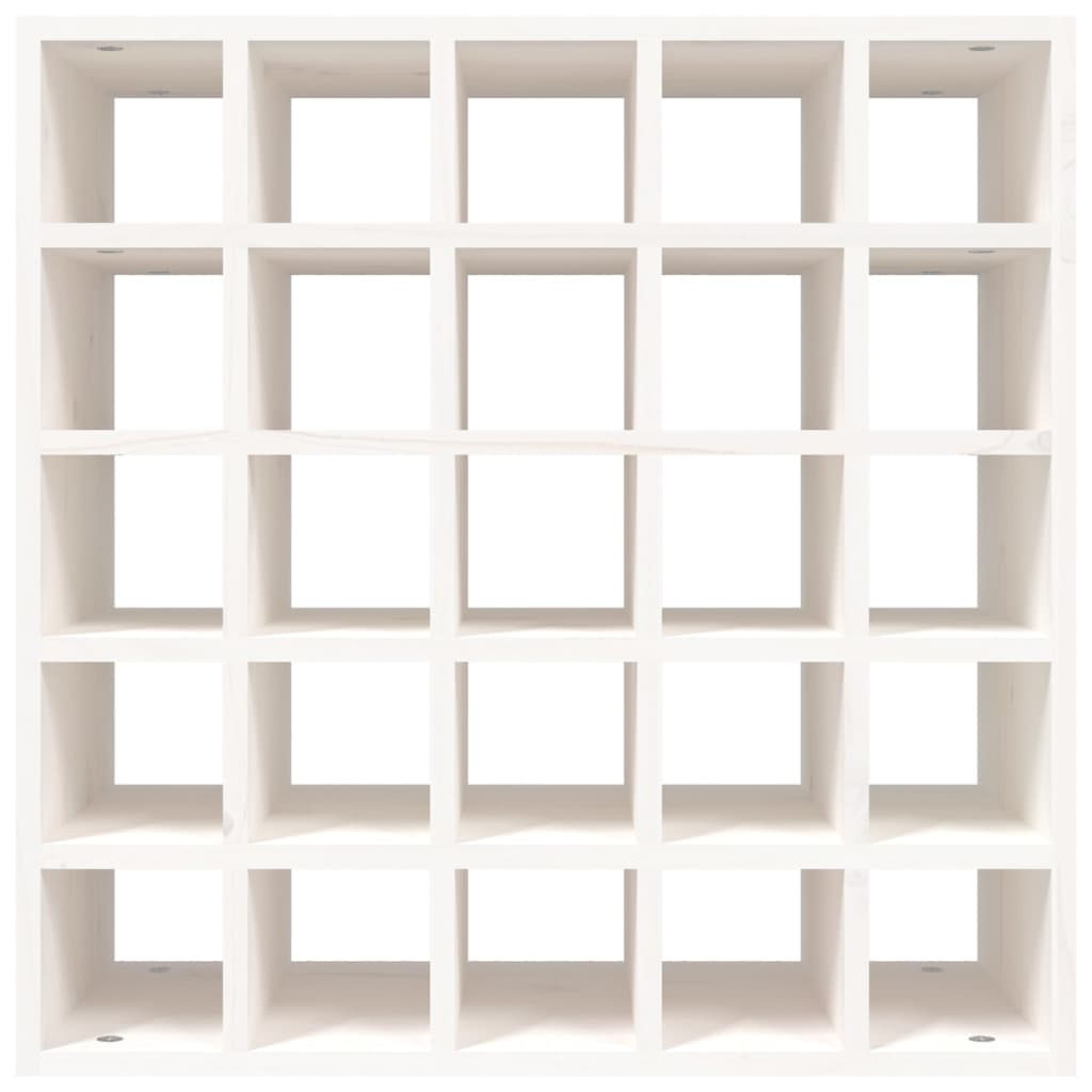Cave à vin Blanc 56x25x56 cm Bois massif Pin - XIOS