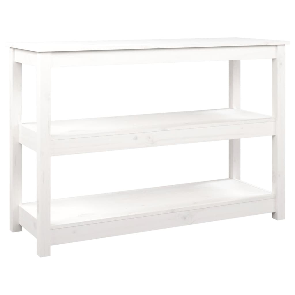 Table console Blanc 110x40x74 cm Bois massif de pin - XIOS
