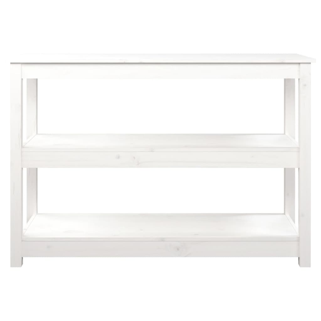 Table console Blanc 110x40x74 cm Bois massif de pin - XIOS