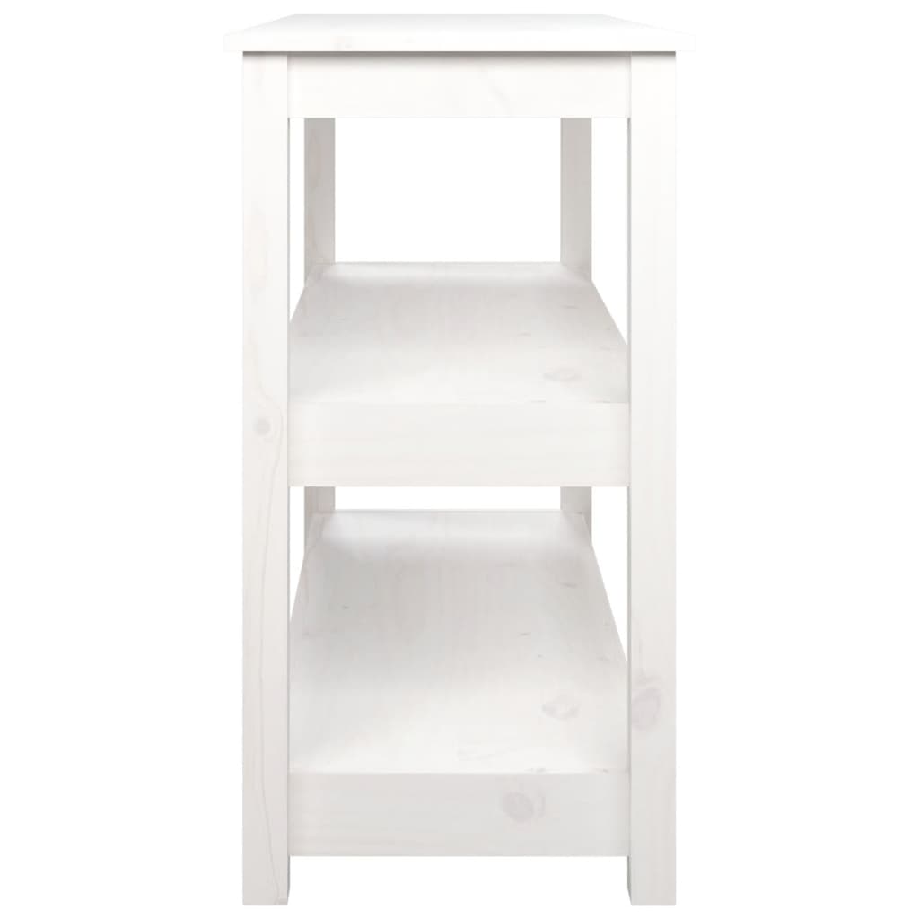 Table console Blanc 110x40x74 cm Bois massif de pin - XIOS