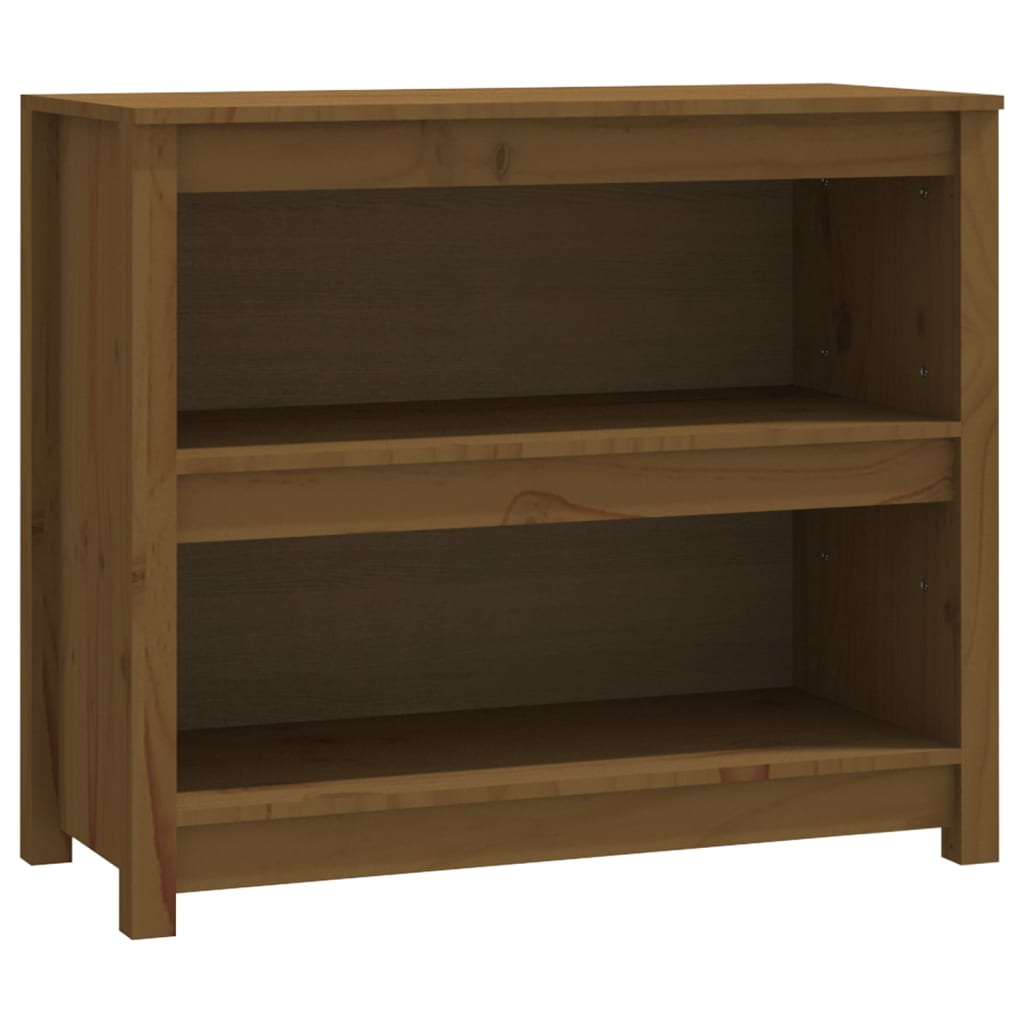 Bibliothèque Marron miel 80x35x68 cm Bois de pin massif - XIOS