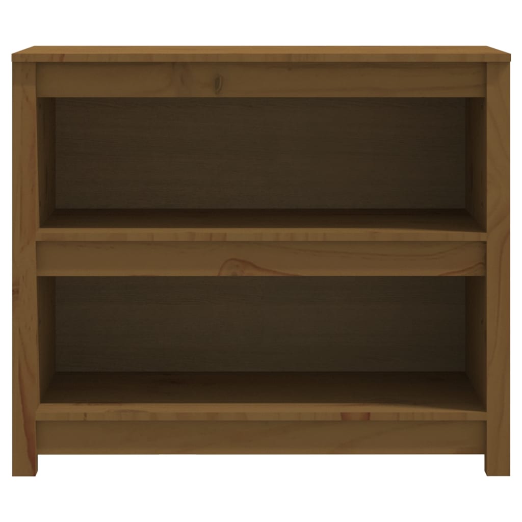 Bibliothèque Marron miel 80x35x68 cm Bois de pin massif - XIOS