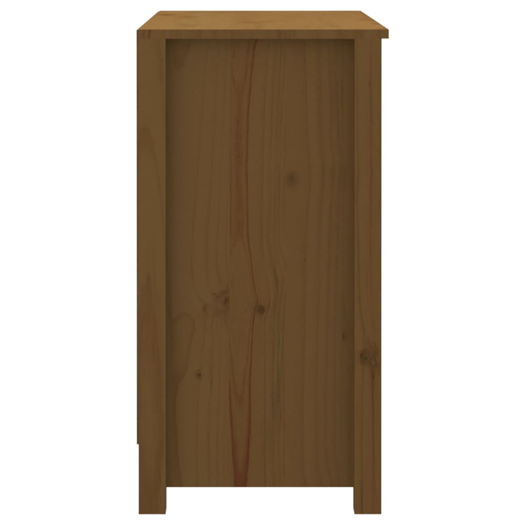 Bibliothèque Marron miel 80x35x68 cm Bois de pin massif - XIOS