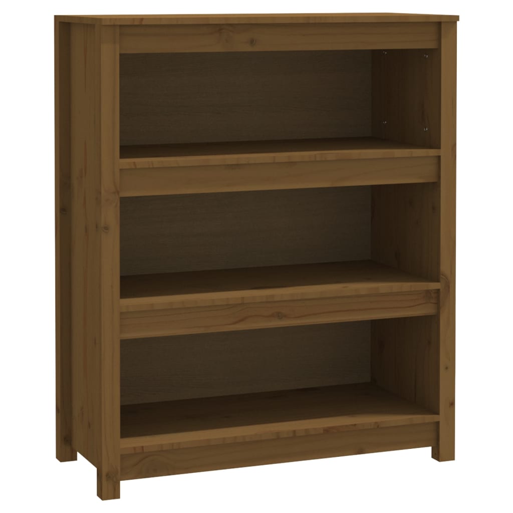 Bibliothèque Marron miel 80x35x97 cm Bois de pin massif - XIOS