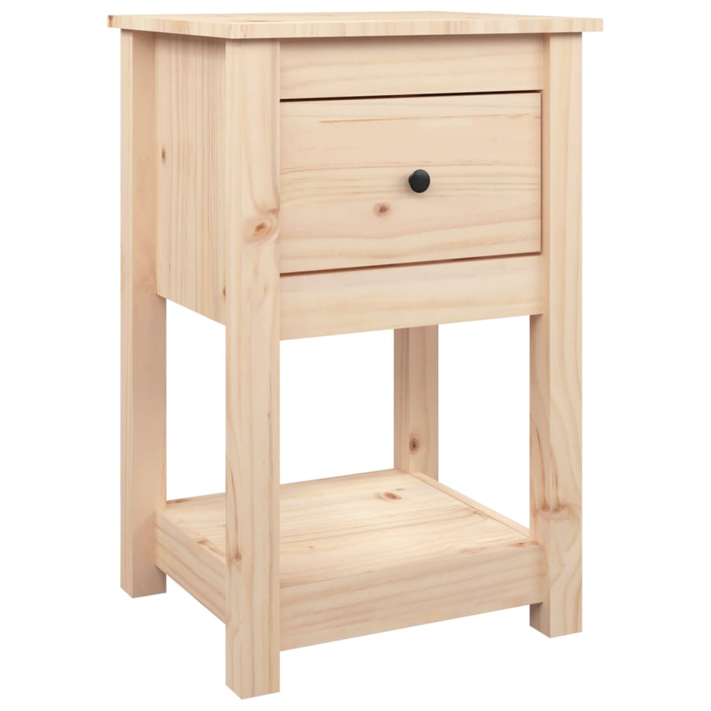 Tables de chevet 2 pcs 40x35x61,5 cm Bois de pin massif - XIOS