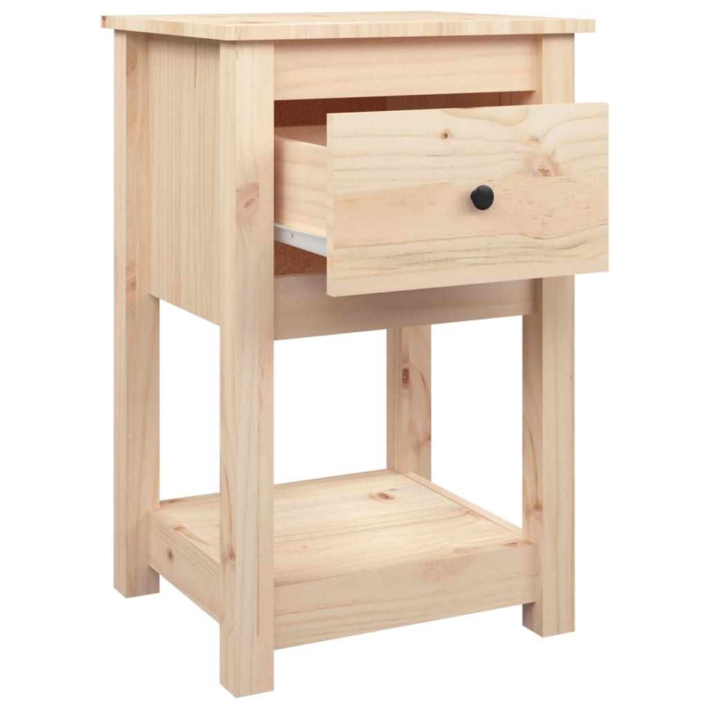 Tables de chevet 2 pcs 40x35x61,5 cm Bois de pin massif - XIOS