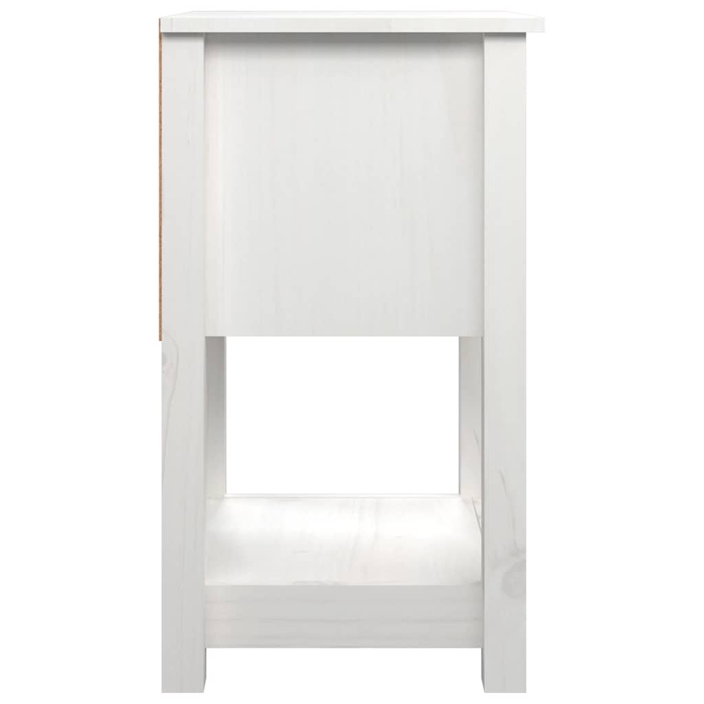 Tables de chevet 2 pcs Blanc 40x35x61,5 cm Bois de pin massif - XIOS