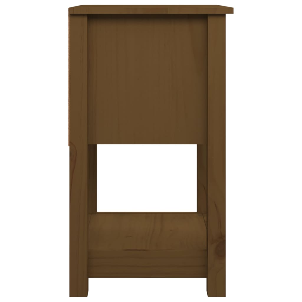 Tables de chevet 2 pcs Marron miel 40x35x61,5 cm Pin solide - XIOS