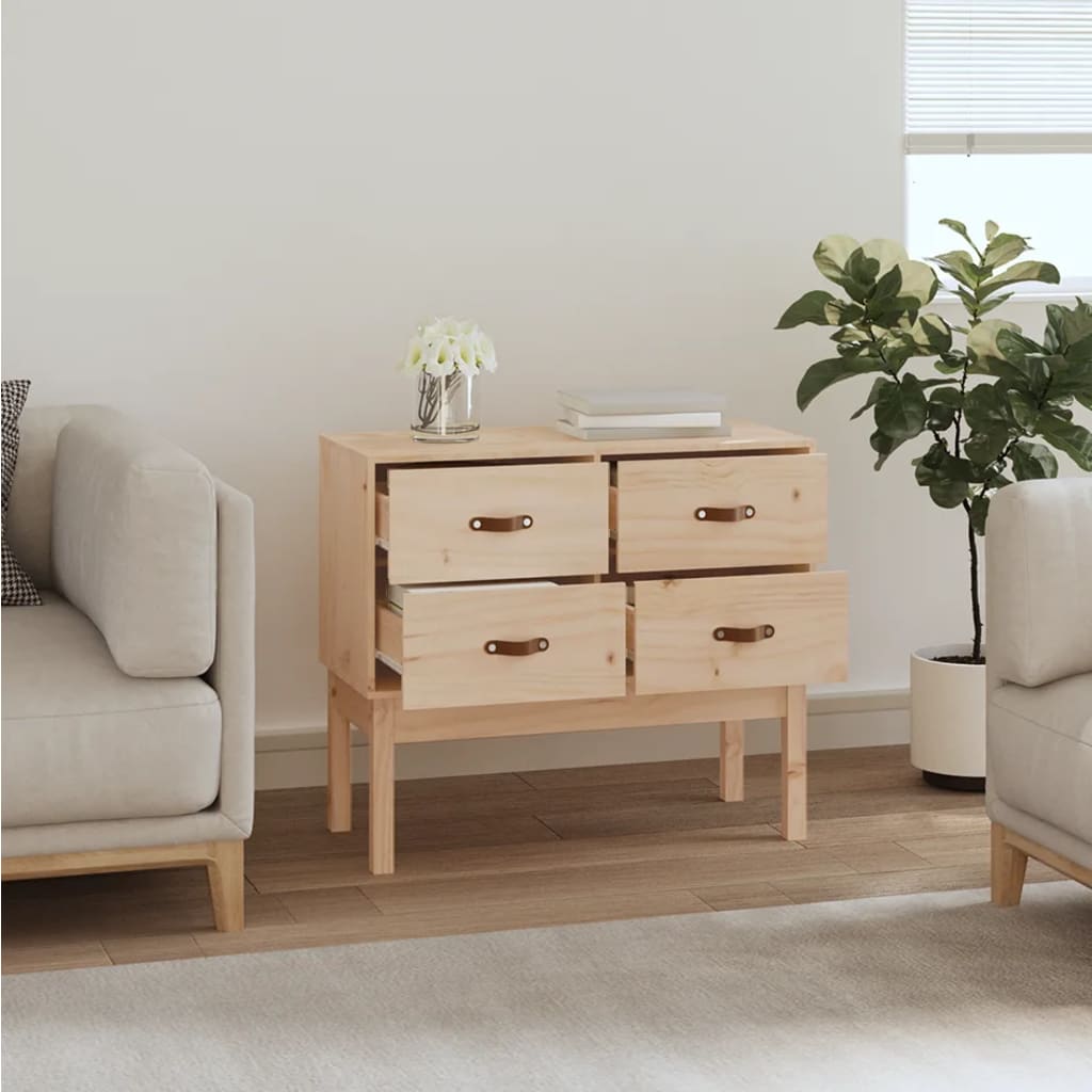 Armoire console 90x40x78 cm Bois de pin solide - XIOS