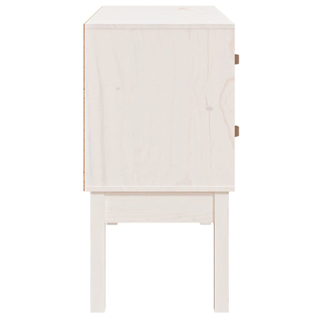 Armoire console Blanc 90x40x78 cm Bois de pin solide - XIOS