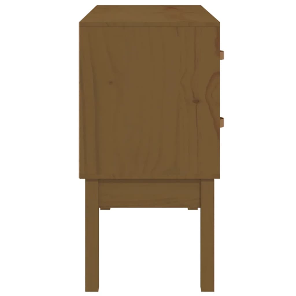 Armoire console Marron miel 90x40x78 cm Bois de pin solide - XIOS