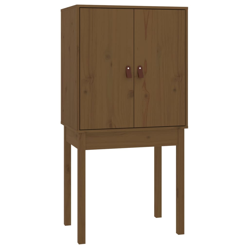 Buffet haut Marron miel 60x40x120 cm Bois massif de pin - XIOS