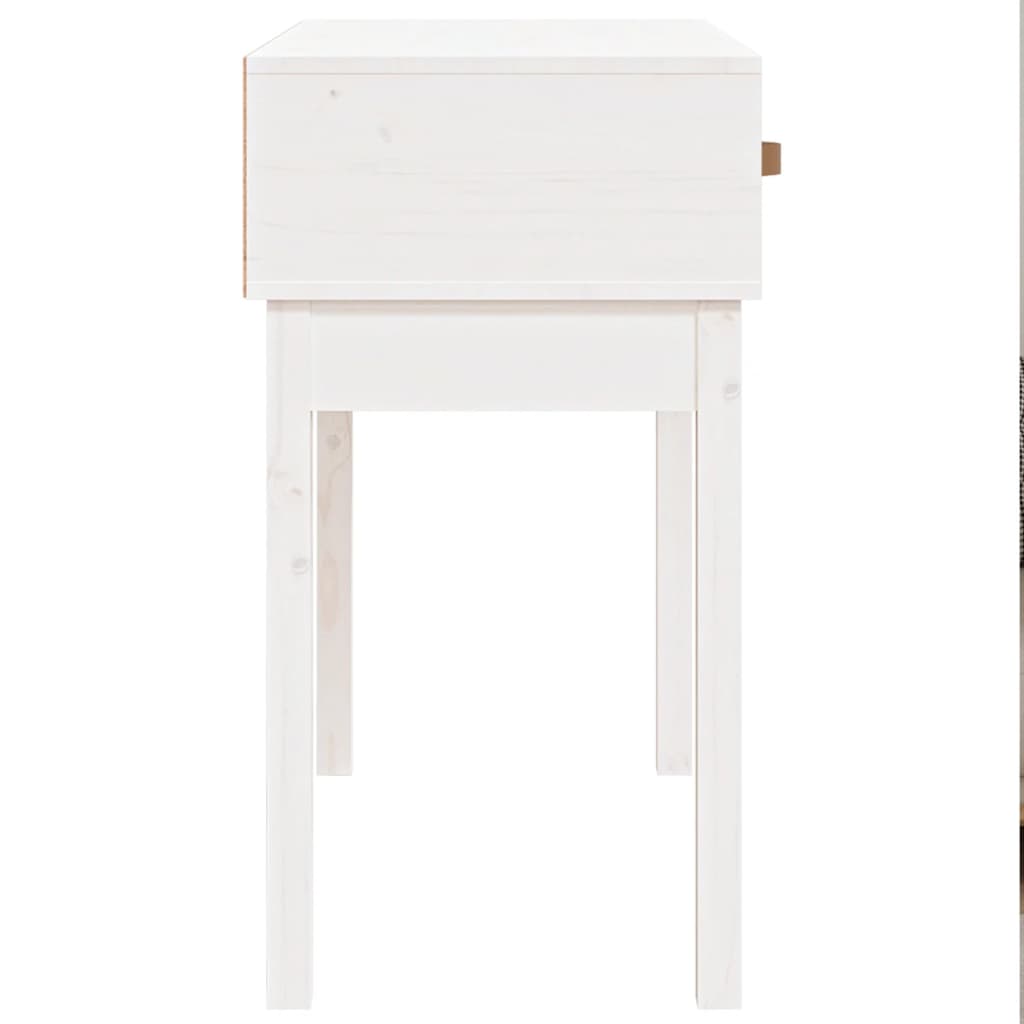 Table console Blanc 76,5x40x75 cm Bois massif de pin - XIOS
