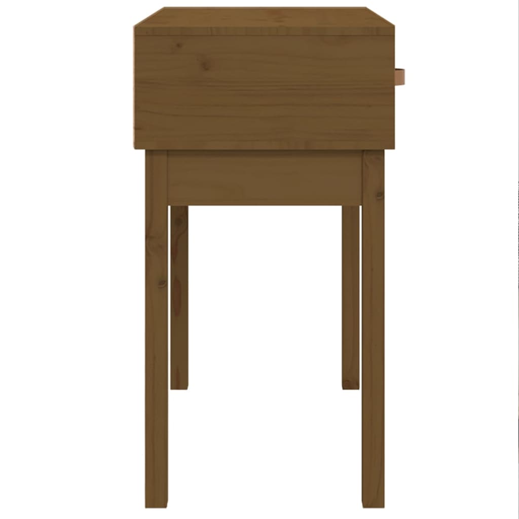 Table console Marron miel 76,5x40x75 cm Bois massif de pin - XIOS