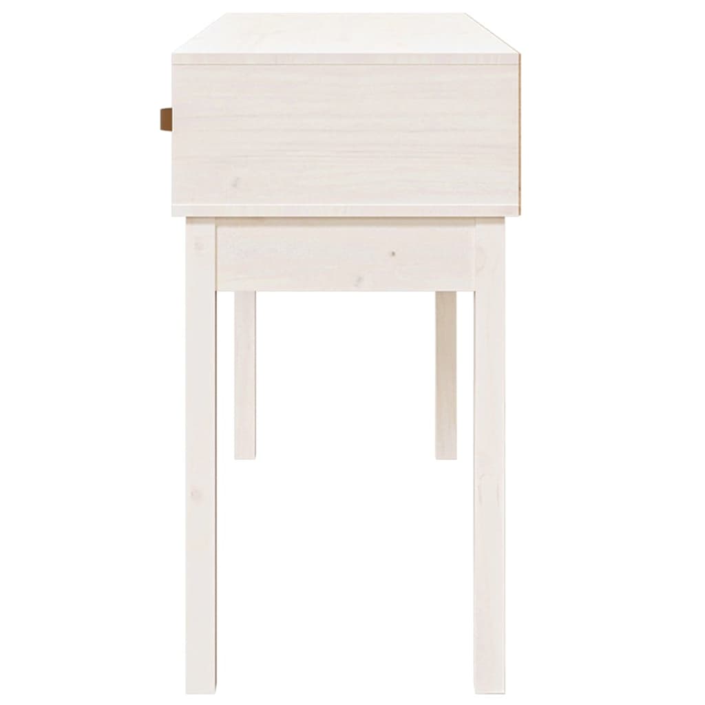 Table console Blanc 114x40x75 cm Bois massif de pin - XIOS