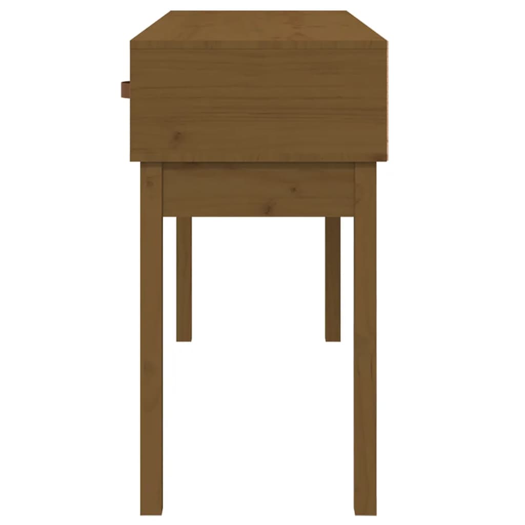 Table console Marron miel 114x40x75 cm Bois massif de pin - XIOS