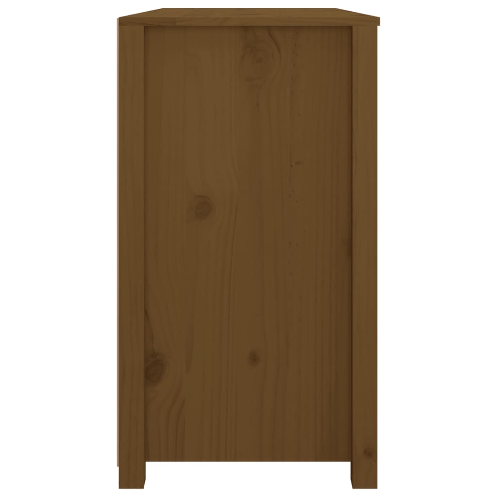 Armoire latérale Marron Miel 100x40x72 cm Bois de pin massif - XIOS