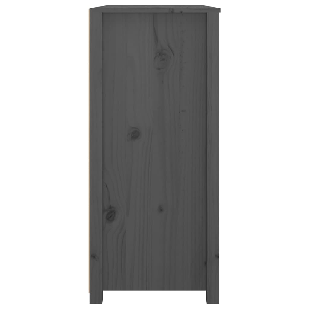 Armoire latérale Gris 100x40x90 cm Bois de pin massif - XIOS