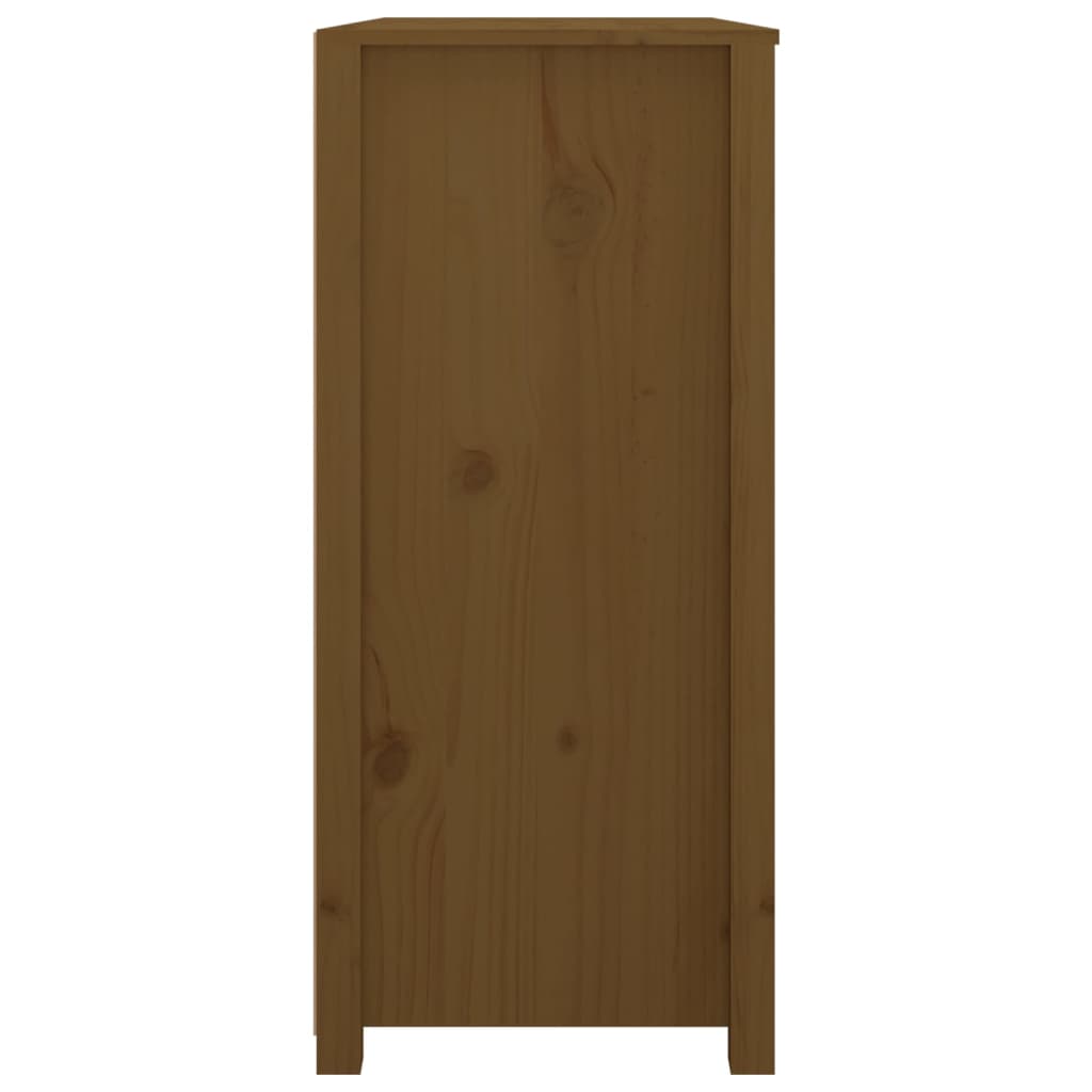 Armoire latérale Marron Miel 100x40x90 cm Bois de pin massif - XIOS