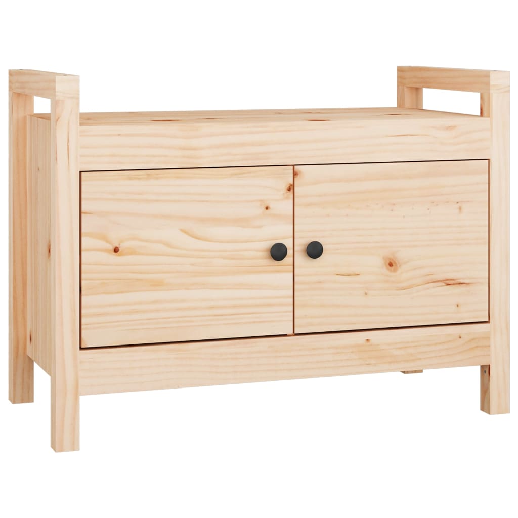Banc d'entrée 80x40x60 cm Bois de pin massif - XIOS