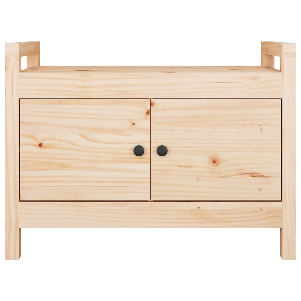 Banc d'entrée 80x40x60 cm Bois de pin massif - XIOS