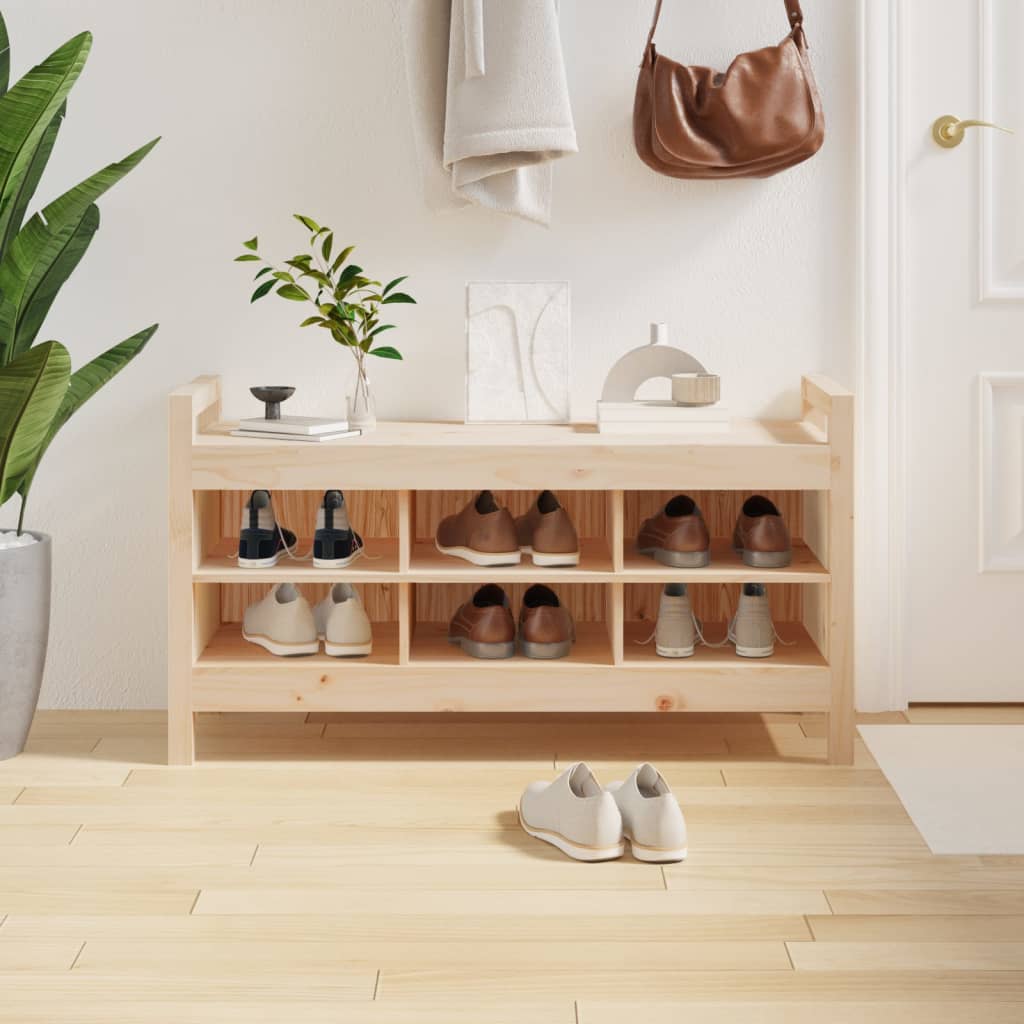 Banc d'entrée 110x40x60 cm Bois de pin massif - XIOS