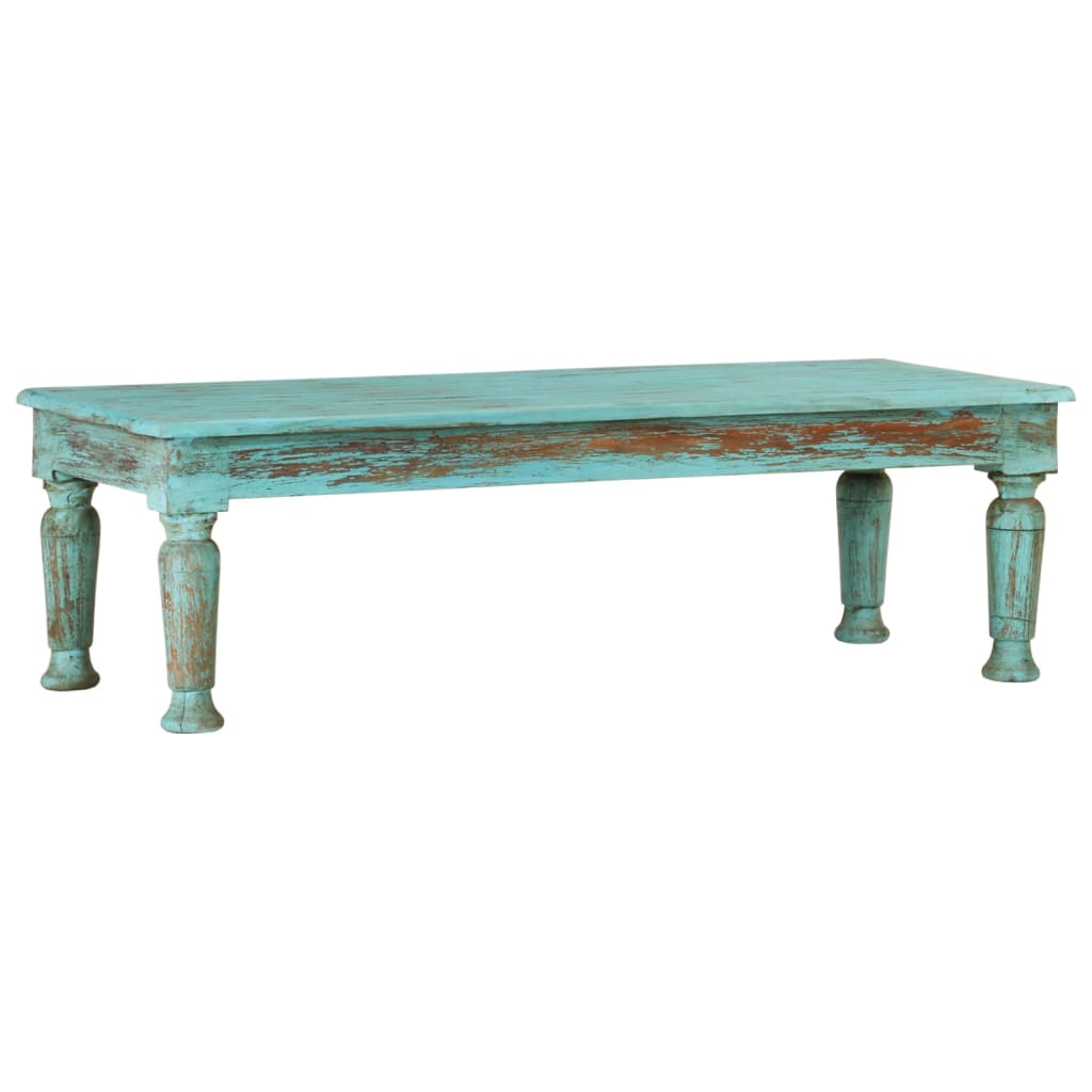 Table basse 110x50x34 cm Bois de récupération massif - XIOS