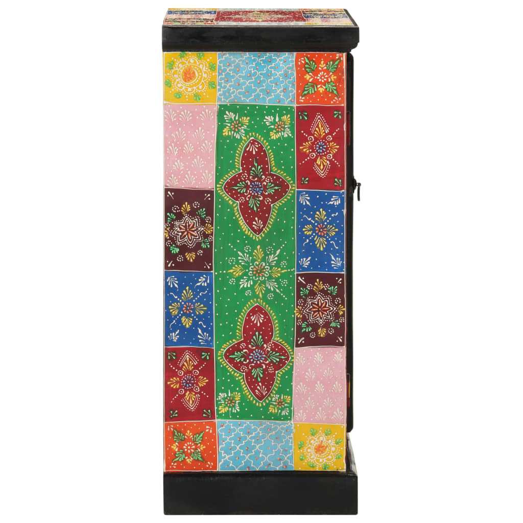 Buffet peint à la main avec portes 53x30x75 cm Bois de manguier - XIOS