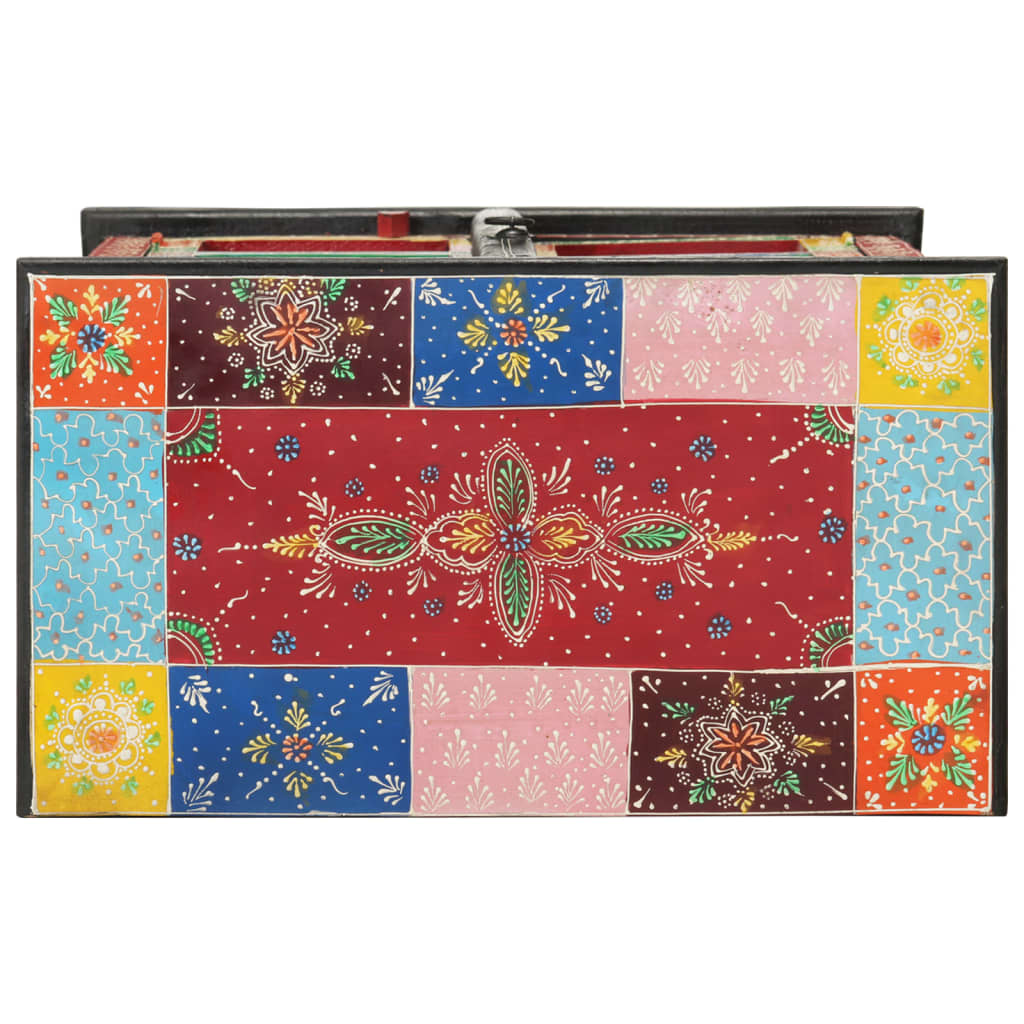 Buffet peint à la main avec portes 53x30x75 cm Bois de manguier - XIOS