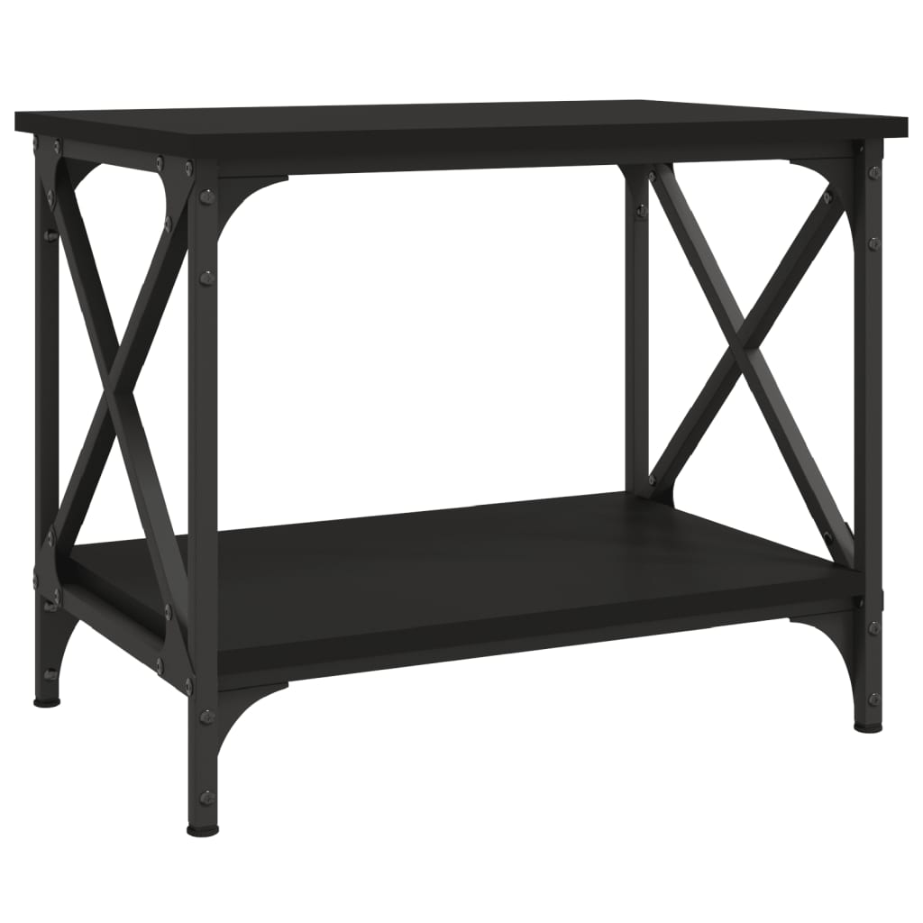 Table d'appoint Noir 55x38x45 cm Bois d'ingénierie - XIOS