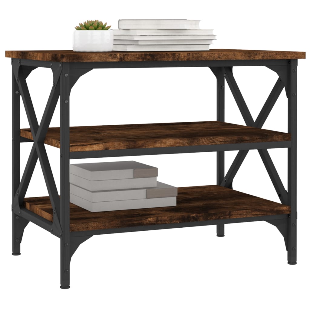 Table d'appoint Chêne fumé 55x38x45 cm Bois d'ingénierie - XIOS