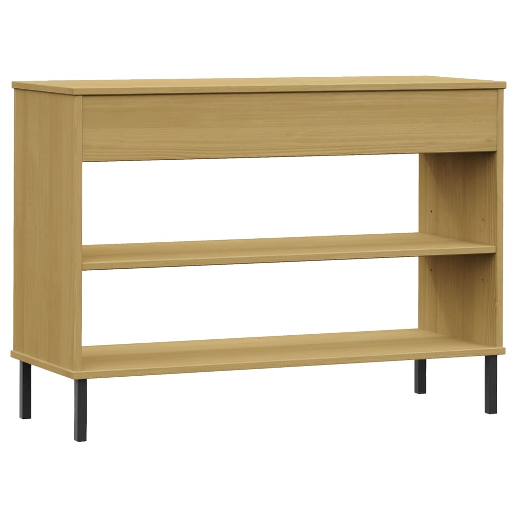 Armoire console avec pieds en métal Marron Bois pin massif OSLO - XIOS