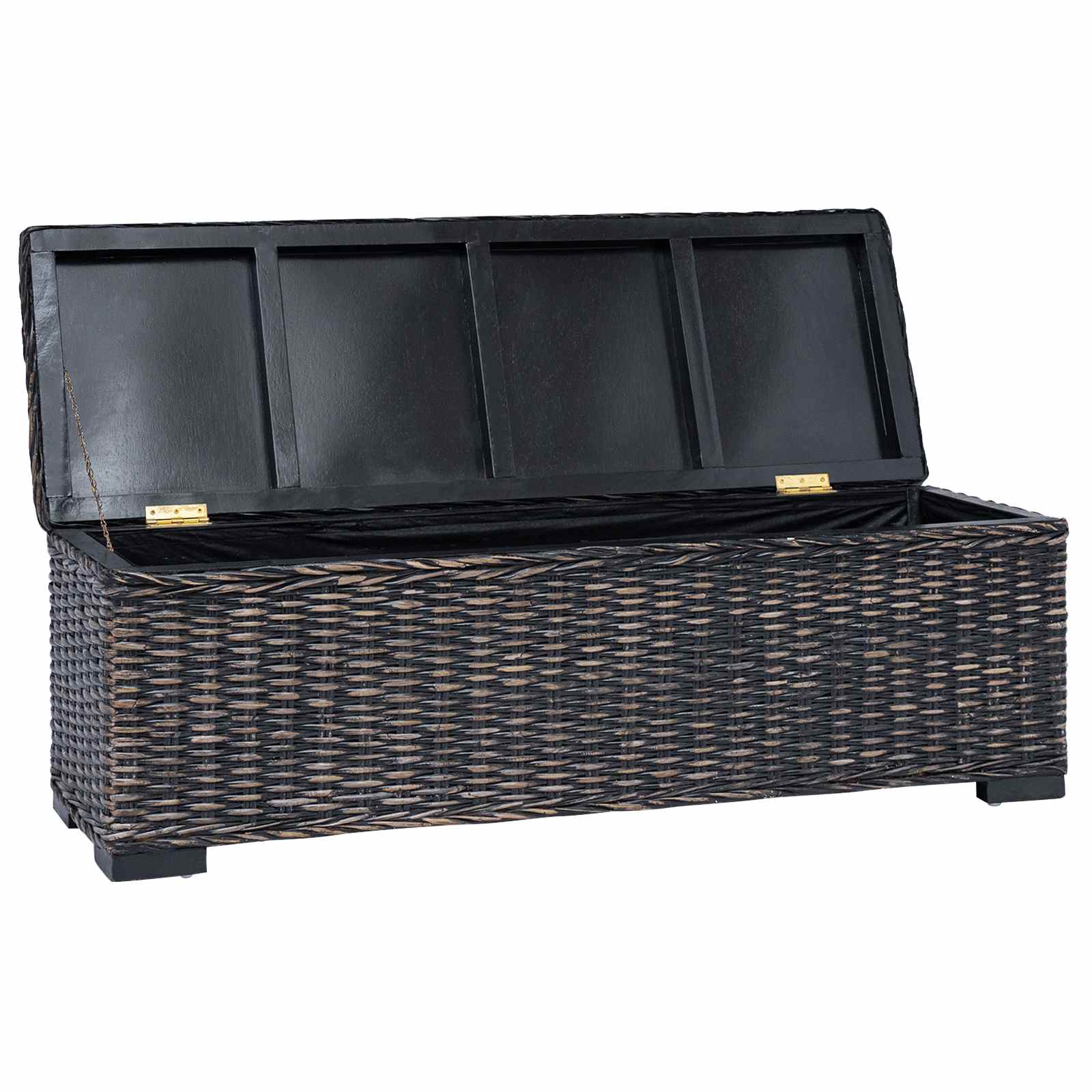 Boîte de rangement avec stockage Noir 110 x 35 x 45 cm - XIOS